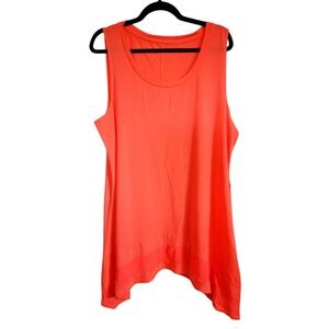 Jessica‎ Simpson The Warmup Women's Size 2X Sleeveless Workout Tank Orange NWT